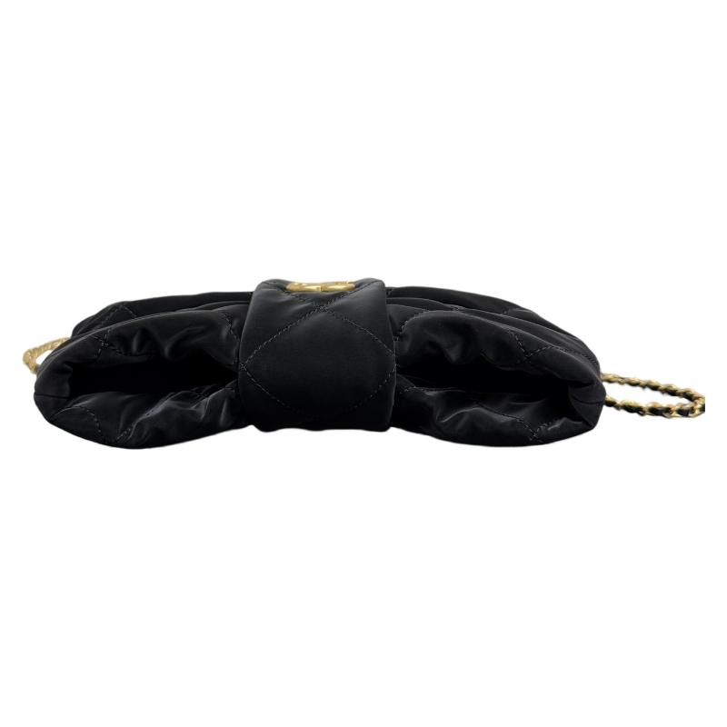 25K Small Bow Handbag – Black Velvet