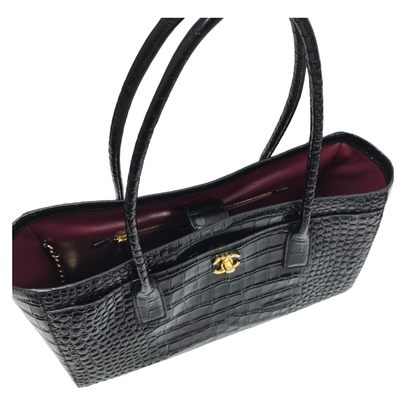 26S Croc-Embossed Tote Bag