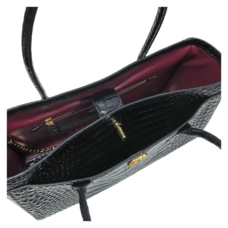 26S Croc-Embossed Tote Bag