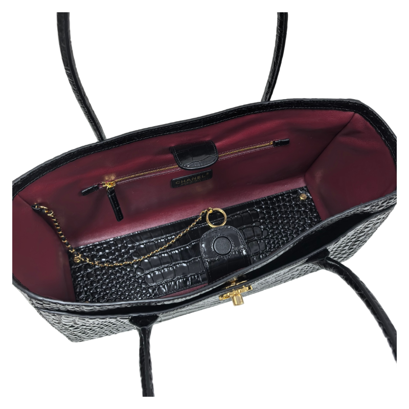 26S Croc-Embossed Tote Bag